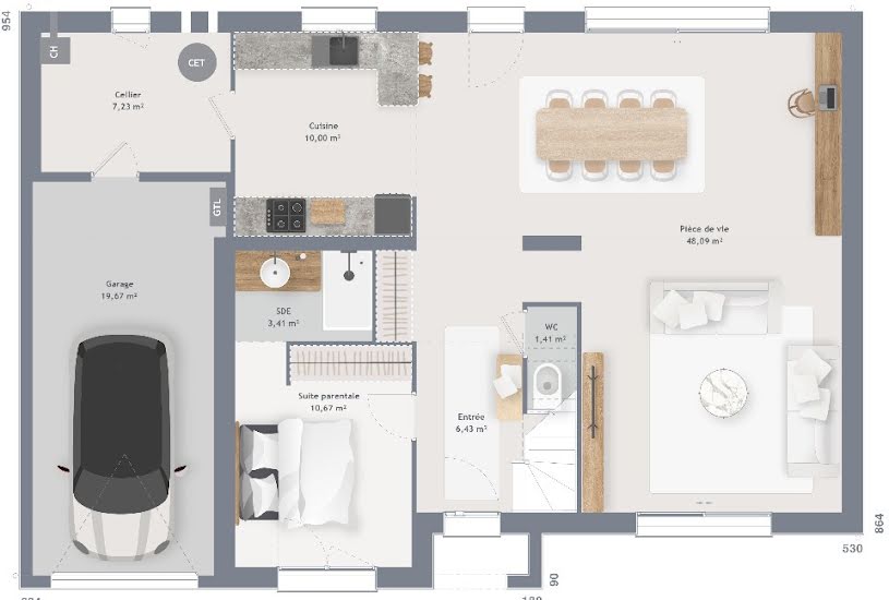  Vente Terrain + Maison - Terrain : 532m² - Maison : 150m² à Lille (59000) 