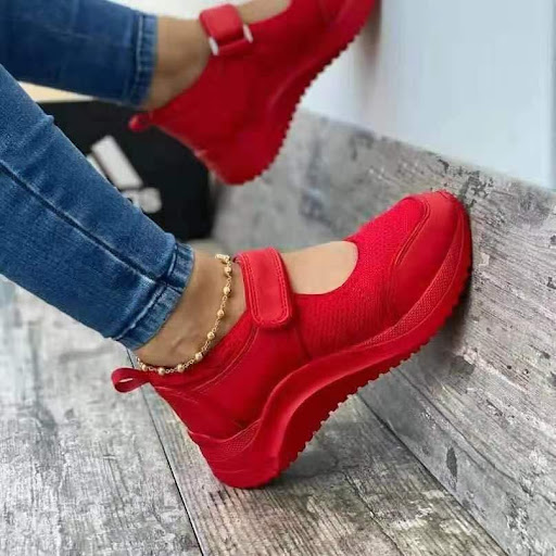 Title 2, Plus Size Womens Wedge Velcro Casual Sports Sh...