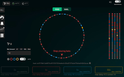 Tronbet stats