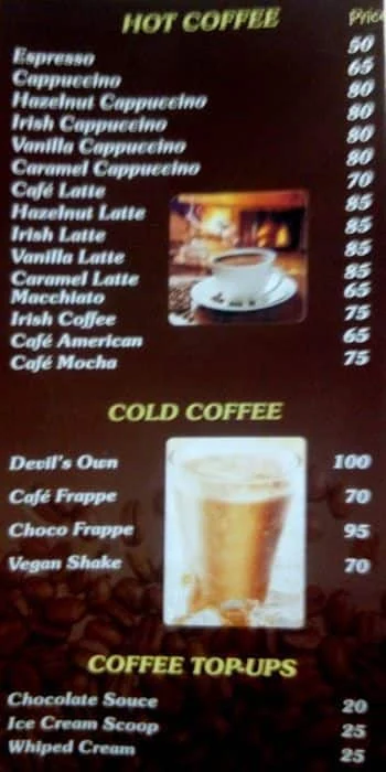 World Bean Cafe menu 