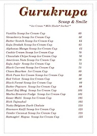 Gurukrupa Scoop & Smile menu 3