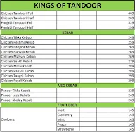 King's Shawarma menu 1