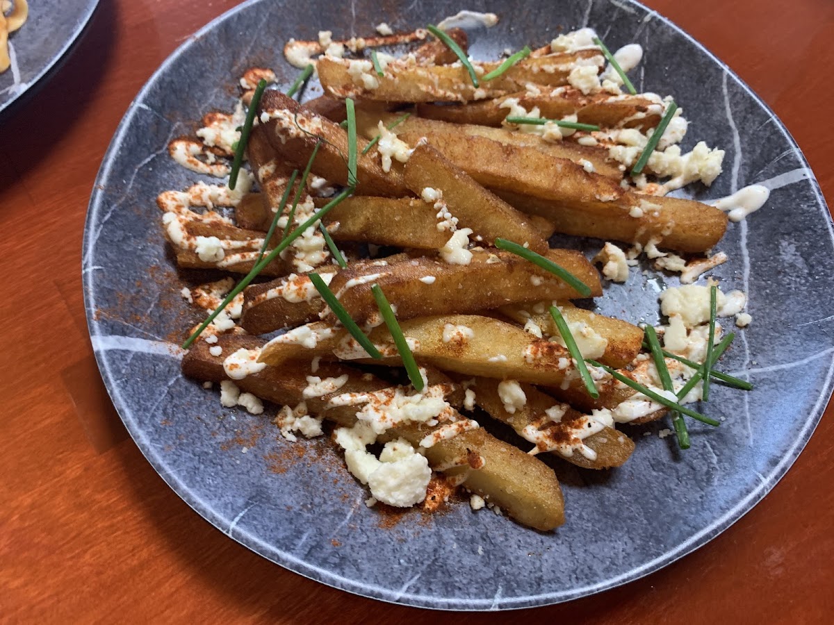 Their amazing fries from their deficated fryer