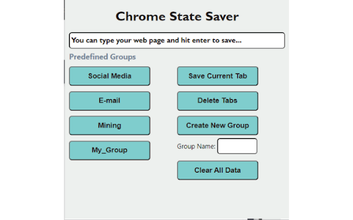 State Saver For Chrome