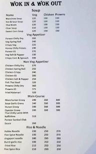 Wok In & Wok Out menu 1