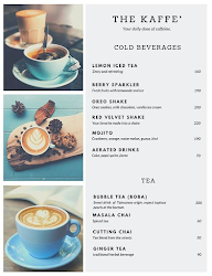 The Kaffe menu 1