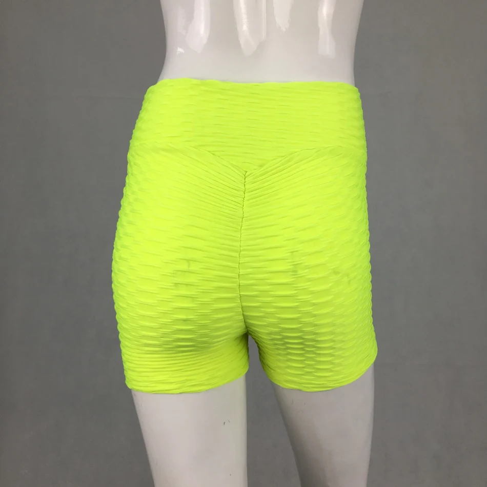Jacquard Sport Shorts in Unifarbe mit Stretch für Läufe. Bequeme, atmungsaktive Laufhose. Optimal für Bewegung und Performance.