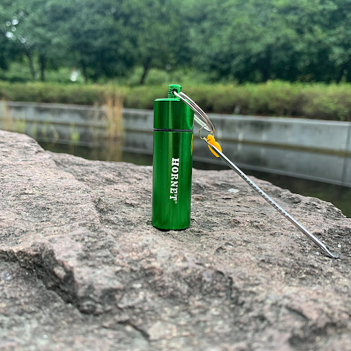 Title 2, Aluminum Storage Bottle with Spoon and Keychain...