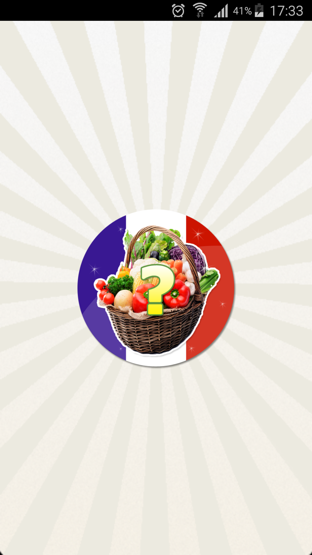 Android application 1 Image 1 Mot : Quiz Légumes screenshort