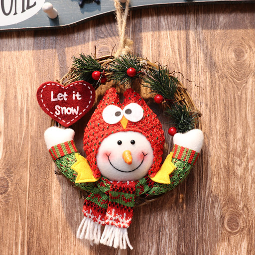 Title 8, Christmas Ornament Multi-pattern Doll Garland O...