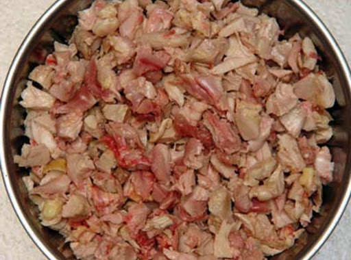 Meat Chunks prepared