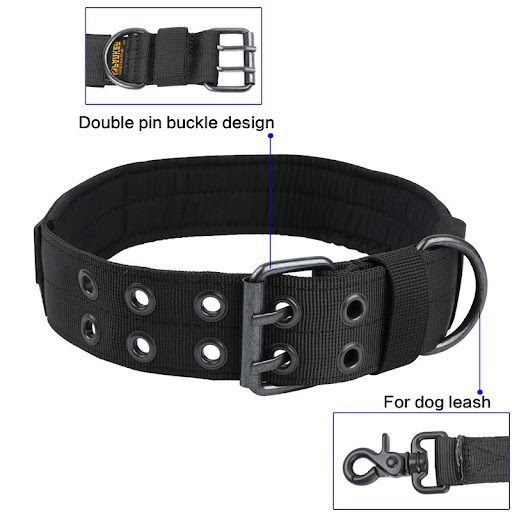 Title 9, Medium Large Dog Collar Outdoor Tactics Nylon C...