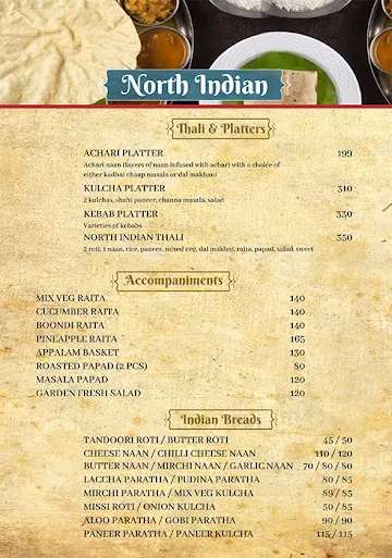 Dasaprakash menu 