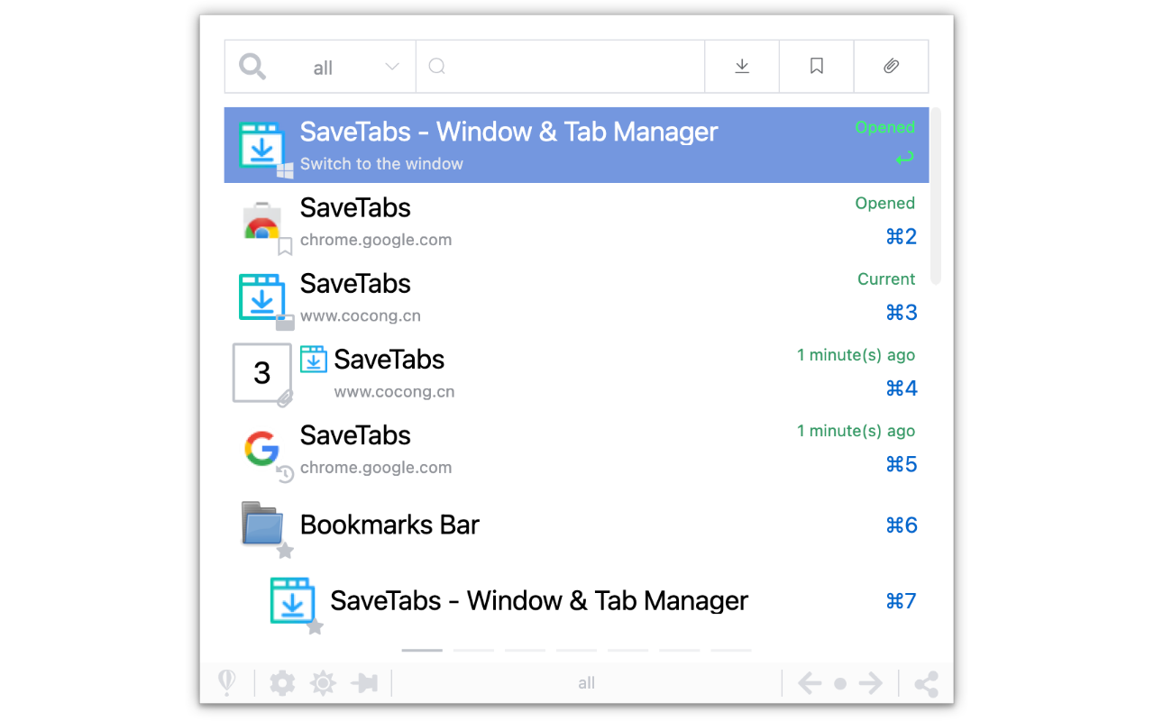 SaveTabs - Window & Tab Manager Preview image 4