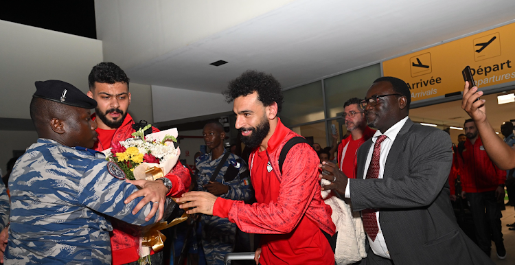 Mohamed Salah of Egypt arrives in Ivory Coast for the 2023 Africa Cup of Nations (Afcon). Picture: RYAN WILKISKY/BACKPAGEPIX