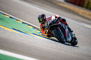 Maverick Viñales rides during the free practice session of the MotoGP Shark Grand Prix de France at Bugatti Circuit on May 13 2022 in Le Mans, France. 