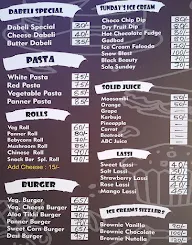 Snack Bar menu 2