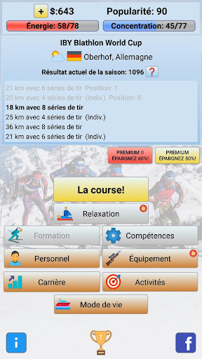 Code Triche Biathlon Manager 2020 APK MOD 6