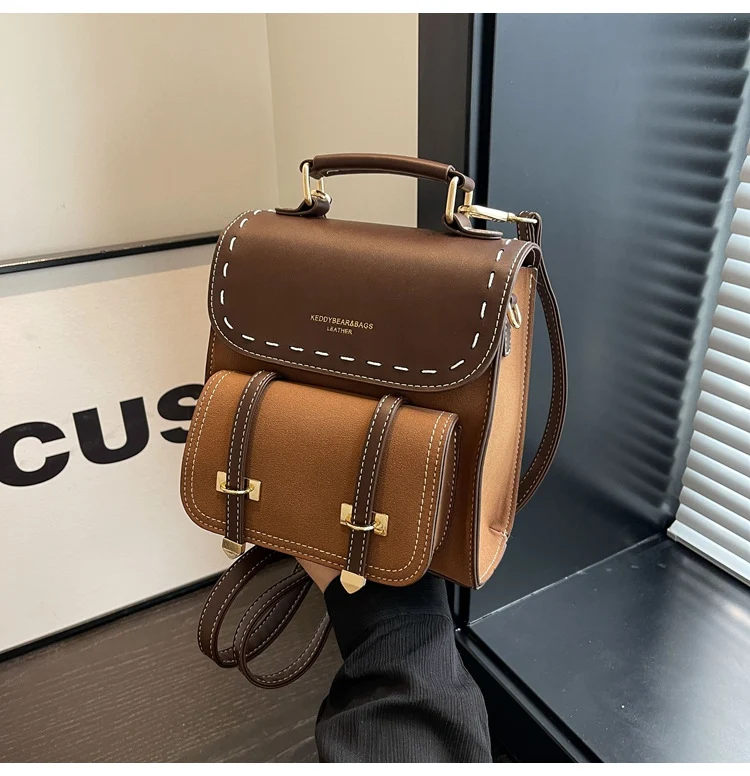 Title 10, Retro Stijl Dames Rugzak, Casual en Modieus. Id...