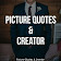 Picture Quotes and Creator icon