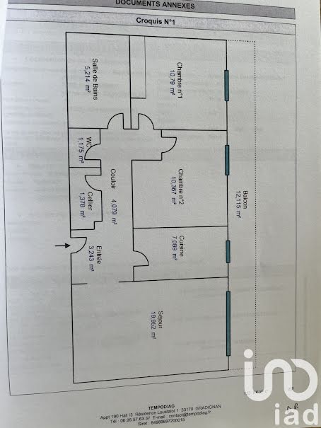 Vente appartement 3 pièces 63 m² à Bordeaux (33000), 312 000 €