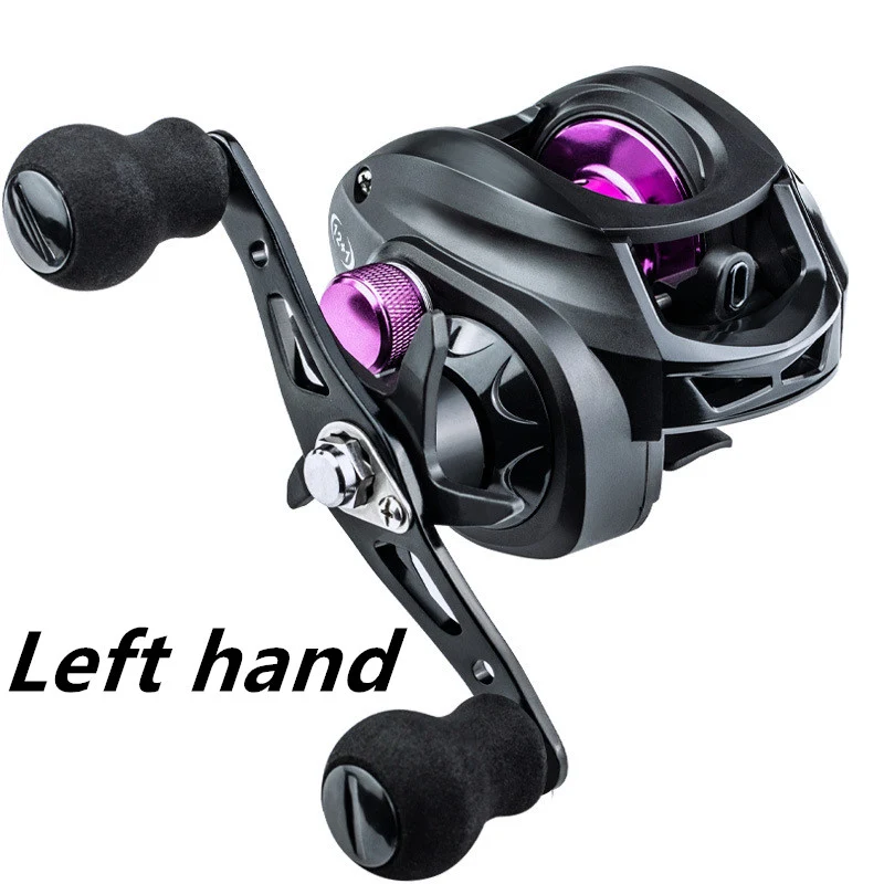 Carretilha de pesca redonda Leiqiang Equipamento de pesca Desempenho suave e confiável Ideal para pescadores experientes e iniciantes Design ergonômico e resistente