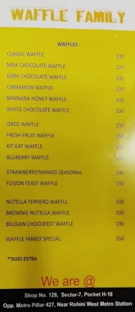 Waffle Family menu 4