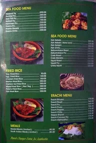 New Kairali Restaurant menu 1