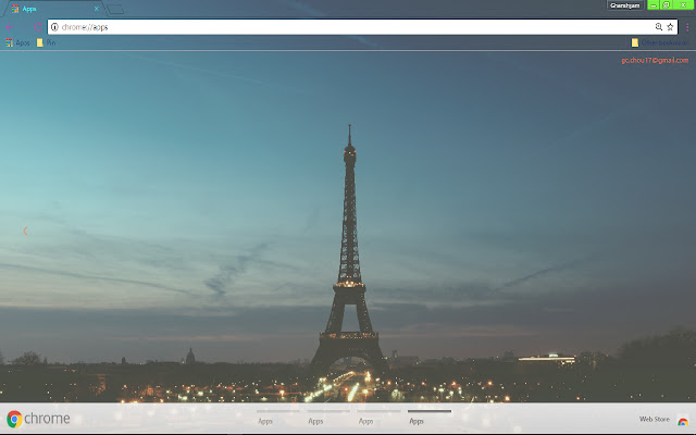 Paris Eiffel Tower Love 1366x768 chrome extension