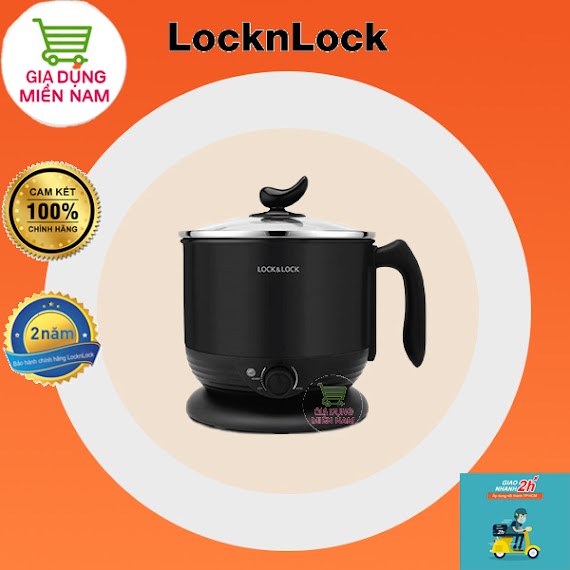 Nồi Điện Đa Năng Locknlock Multi Pot 1.2L Ejp316Blk, 220V, 50Hz, 600W – Màu Đen (Hàng Chính Hãng)