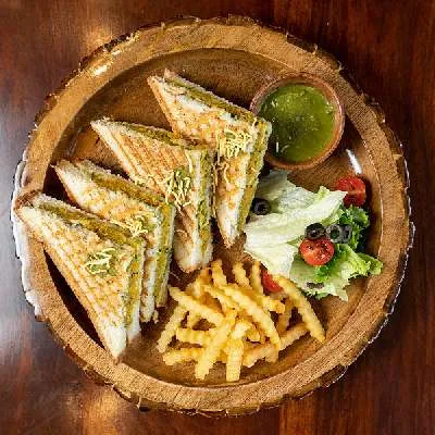 Grilled Bombay Masala Cheese Sandwich