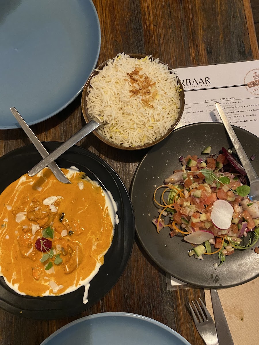 Gluten-Free at Darbaar Indian Restaurant