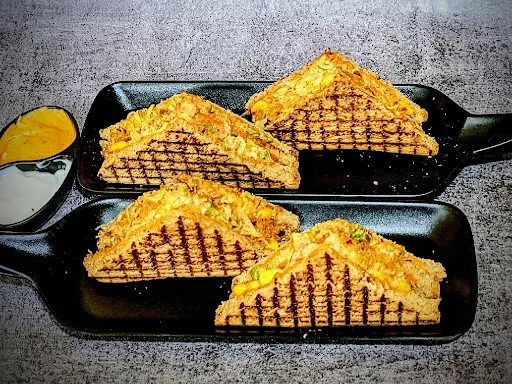 Paneer Club Grilled Sandwich