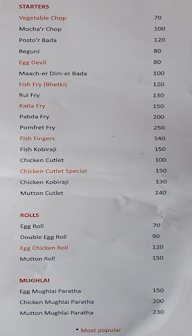 The Bengal Kitchen menu 1