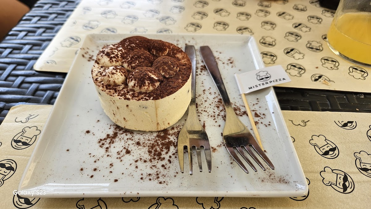 Gluten-Free Tiramisu at Mister Pizza