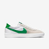 sb bruin react white / white / lucky green / lucky green