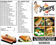 Flamery South Indian menu 2