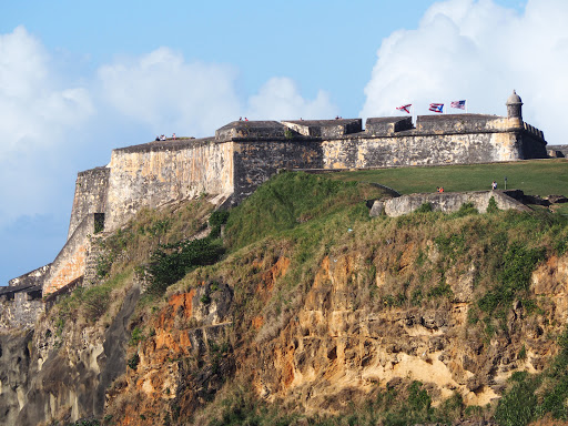 P2070231.JPG - One of the many forts in Puerto Rico.  Taken while the MSC Divina was leaving port.