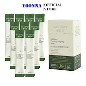 Mặt Nạ Ngủ Thạch Collagen Yanjiayi Hộp 20 Gói - Nâng Cơ Bổ Sung Collagen Cấp Nước Dưỡng Ẩm Căng Bóng, Thu Nhỏ Lỗ Chân