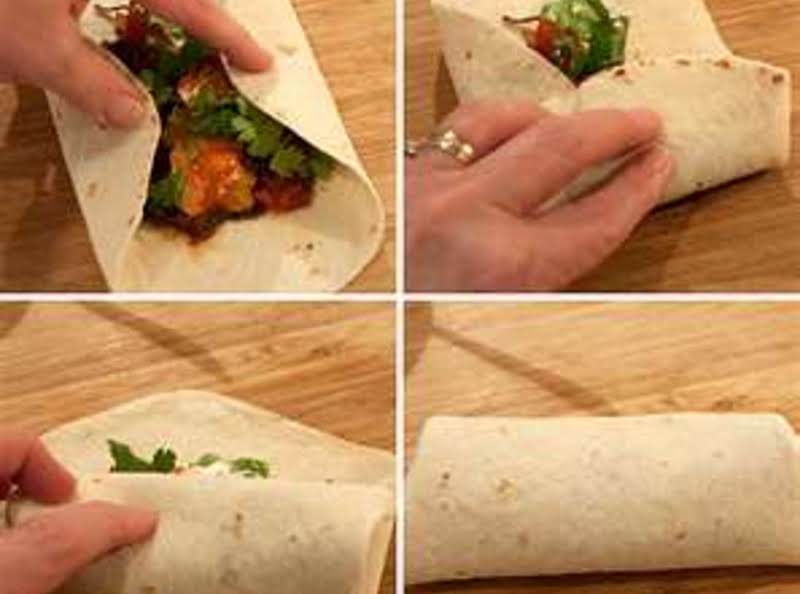 Found This Perfect Step By Step, Of How To Roll A Proper Burrito. 