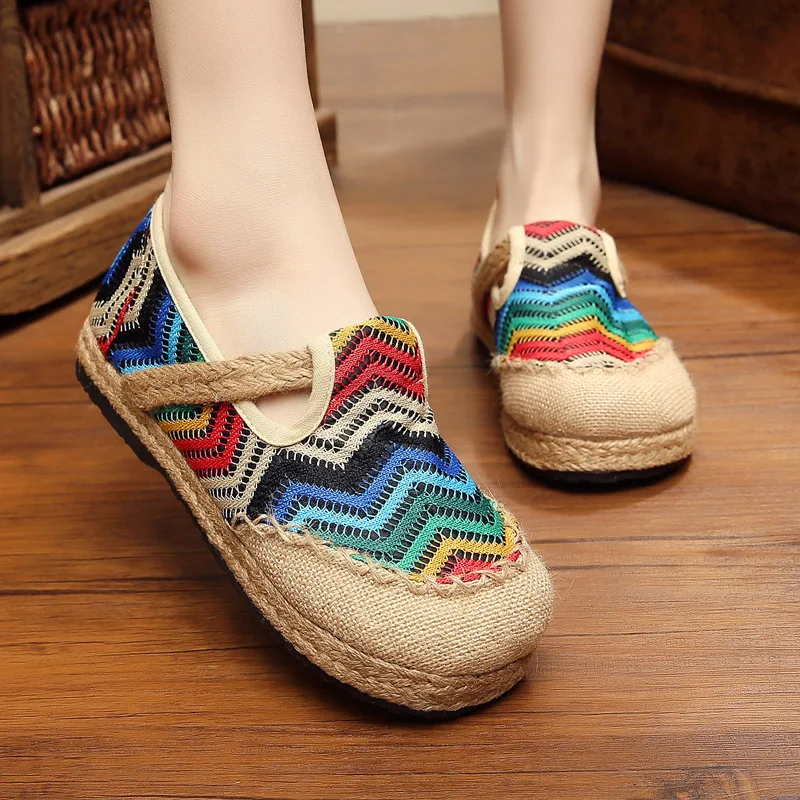 Title 6, Zapatos de lino de verano para mujer, fáciles d...