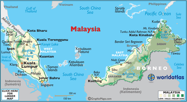 Image result for malaysia map