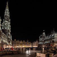 la notte nella grand place di 