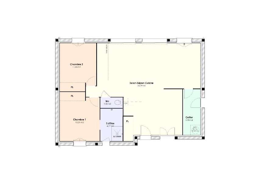 Vente maison neuve 3 pièces 85 m² à Rouziers-de-Touraine (37360), 208 200 €