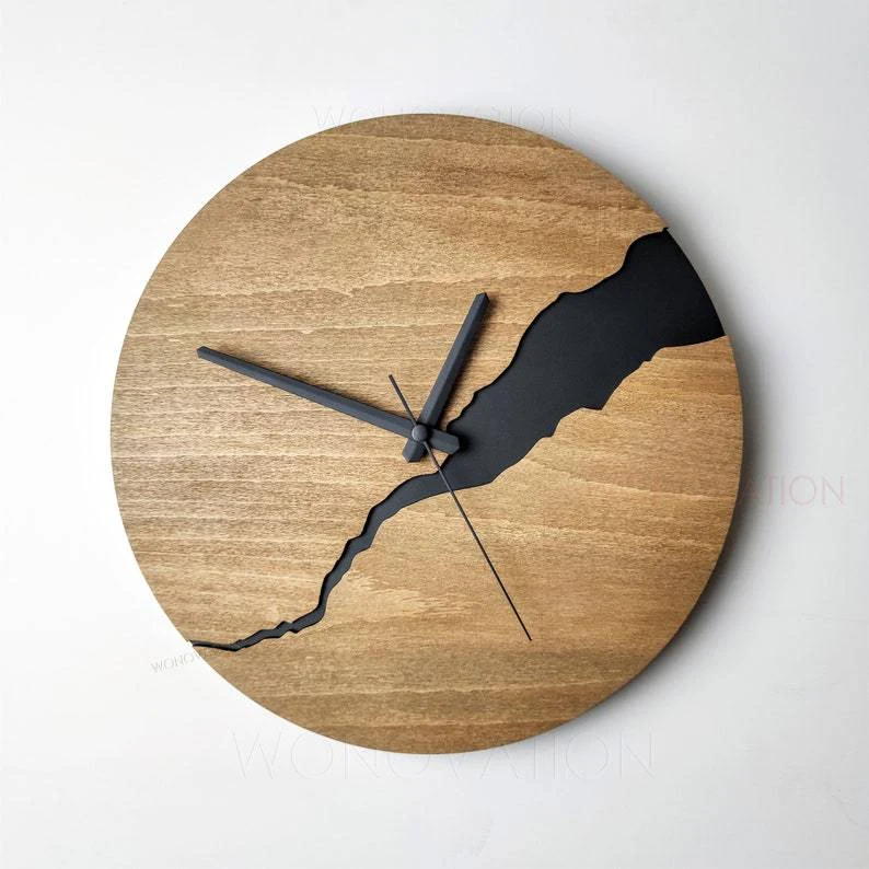 Title 5, Modern Home Creative Crack Simple Wooden Wall C...
