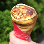 Creme Brulee crepe in Harajuku in Tokyo, Japan 