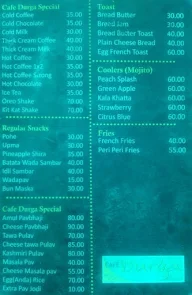 Cafe Durga Viman Nagar menu 2