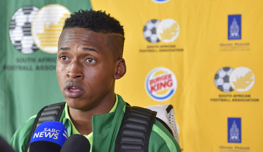 Luther Singh during the South African u20 Men's National Team departure at OR Tambo International Airport on May 10, 2017 in Johannesburg, South Africa.