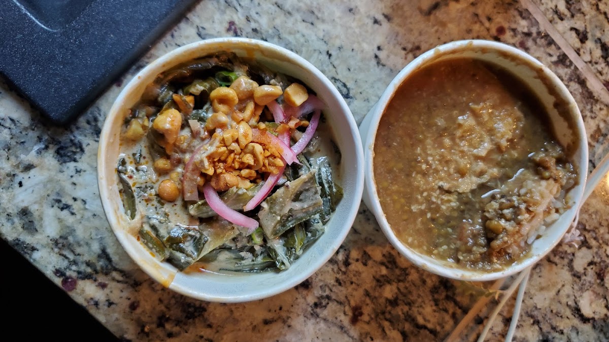 Collards and beans and rice