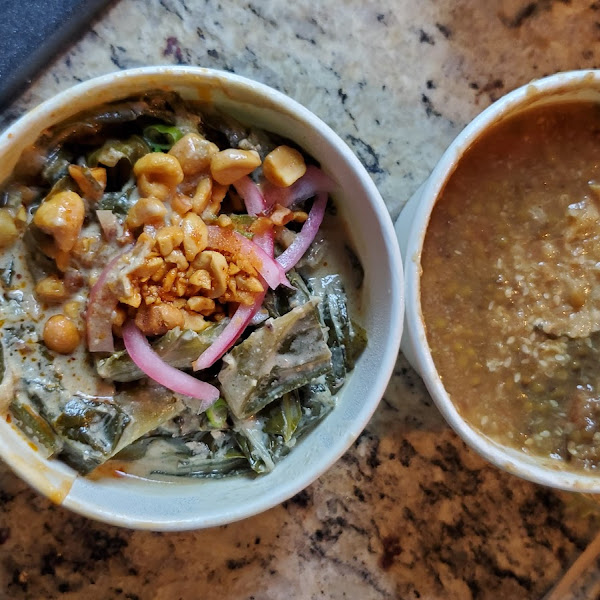 Collards and beans and rice